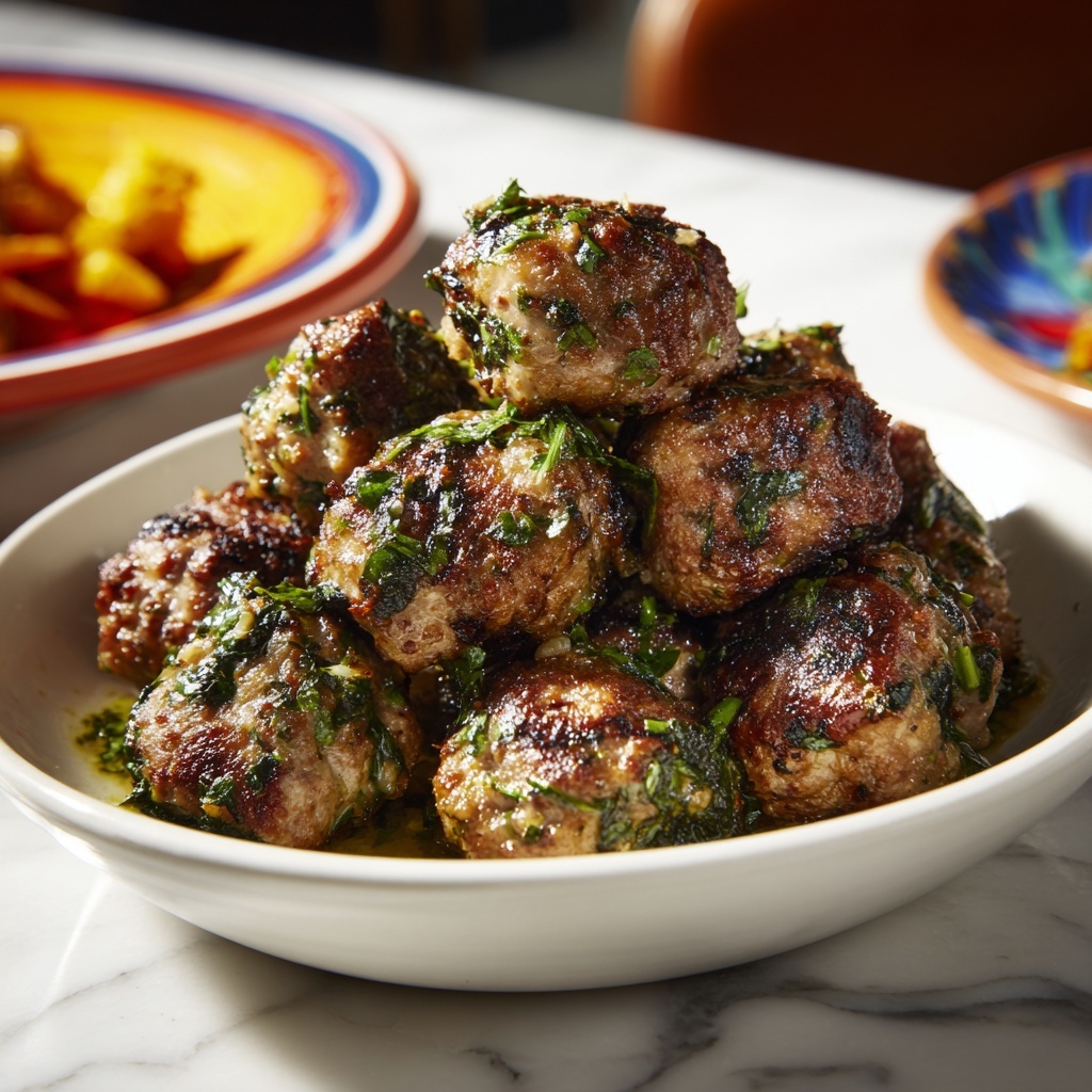 Bison Meatballs (Air Fryer or Baked) Recipe - Recipe Image