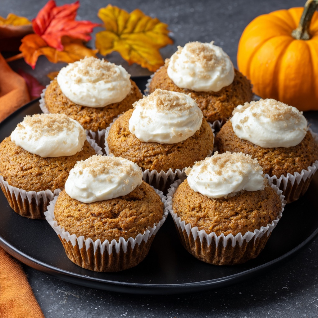 Pumpkin Cream Cheese Muffins Recipe - Recipe Image
