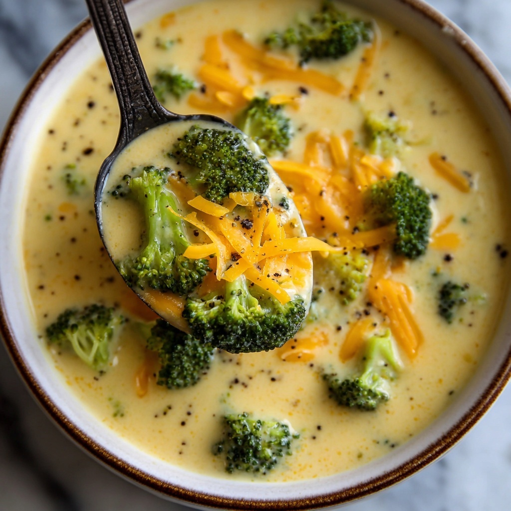 Creamy Broccoli Cheddar Soup Recipe - Recipe Image