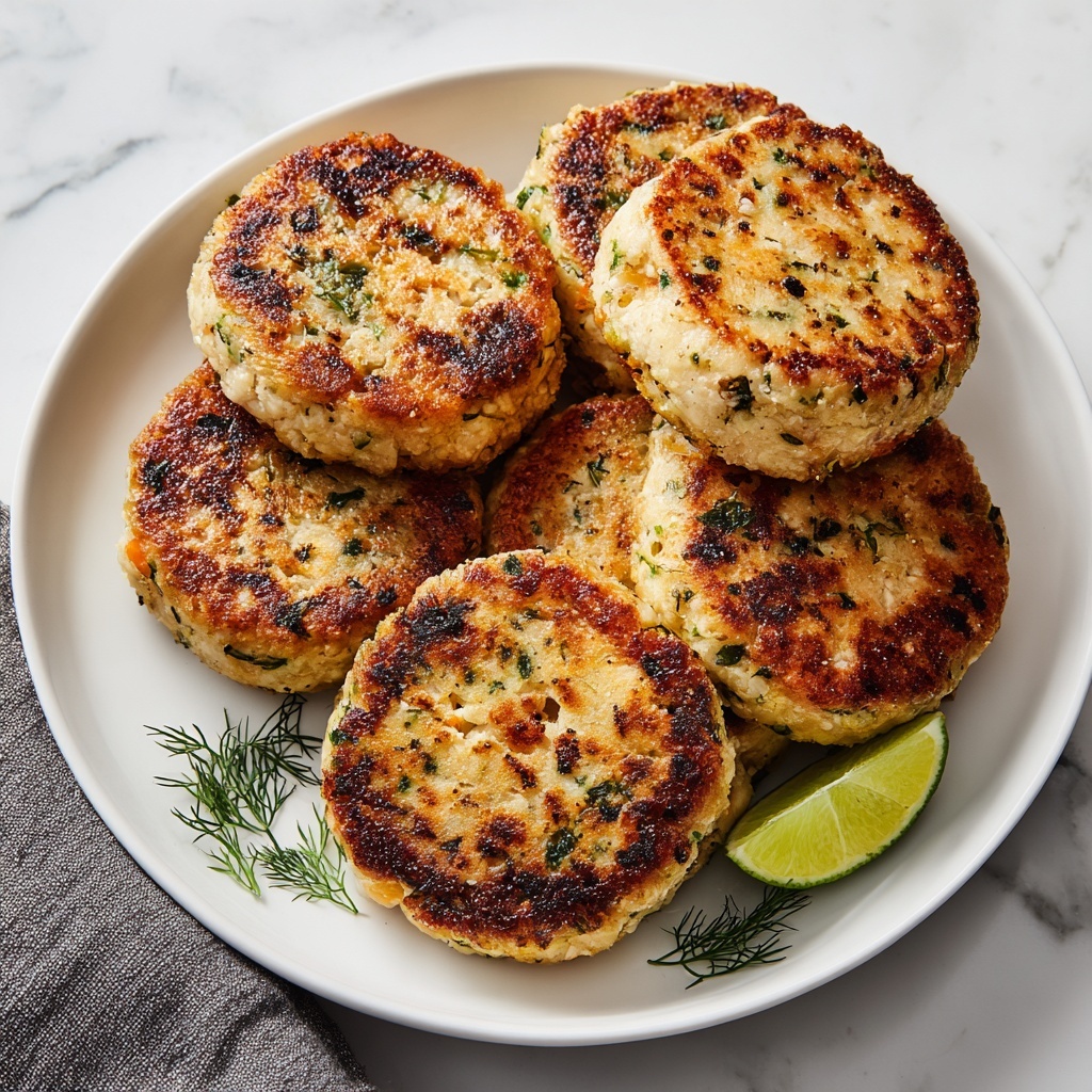 Crispy Salmon Patties with Fresh Lime and Tartar Sauce Recipe - Recipe Image