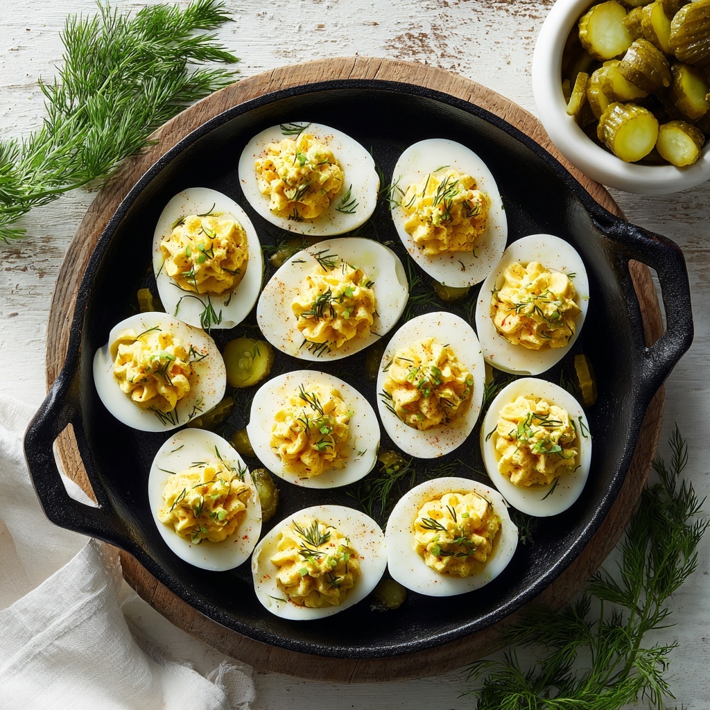 Dill Pickle Deviled Eggs Recipe - Recipe Image