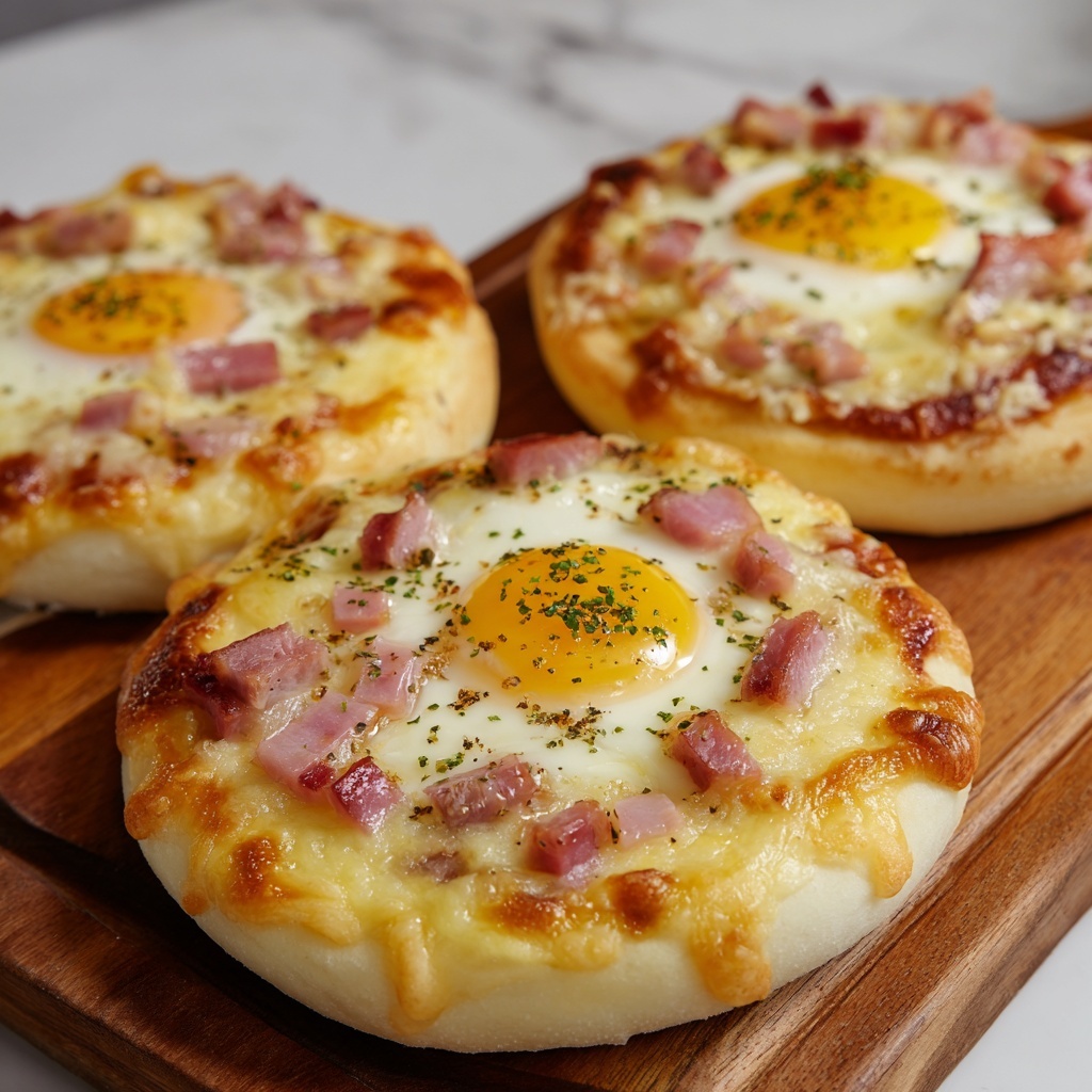 English Muffin Breakfast Pizza Recipe - Recipe Image
