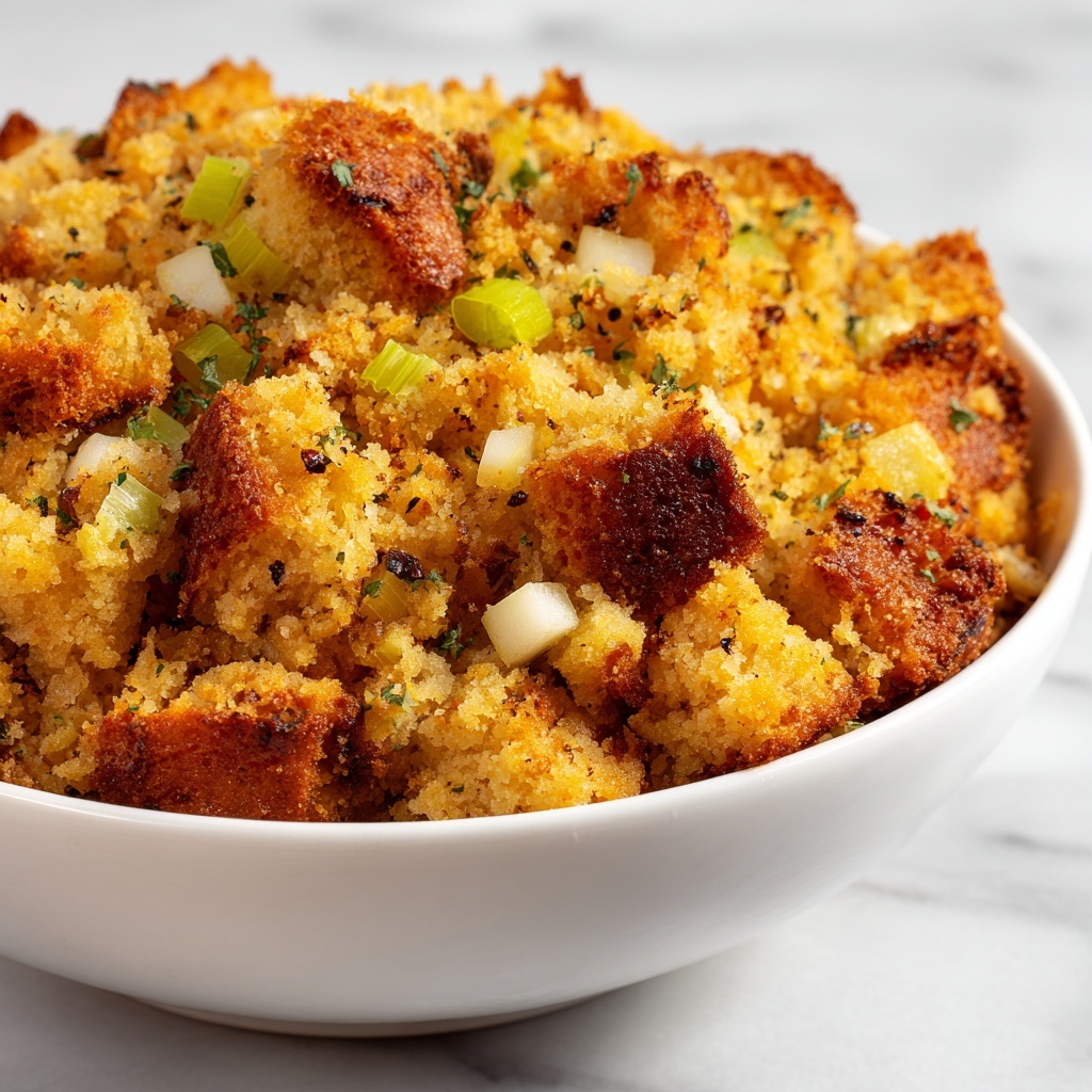 Cornbread Stuffing with Apples Recipe - Recipe Image