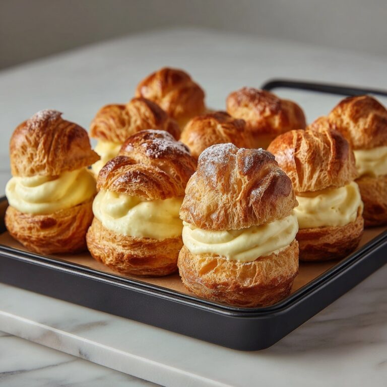 Cream Puffs with Luscious Vanilla Cream Filling Recipe
