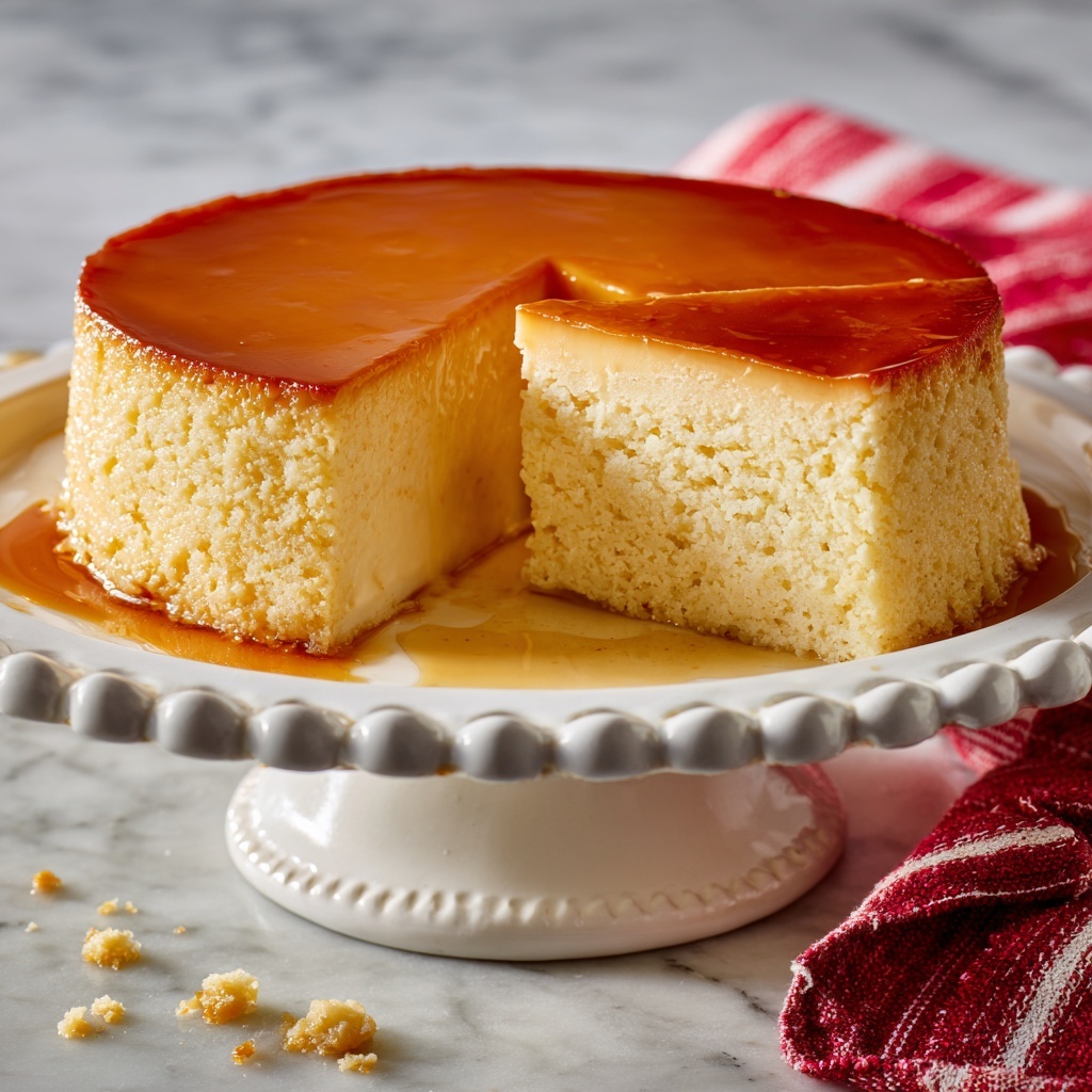 Caramel Custard Cake Recipe - Recipe Image