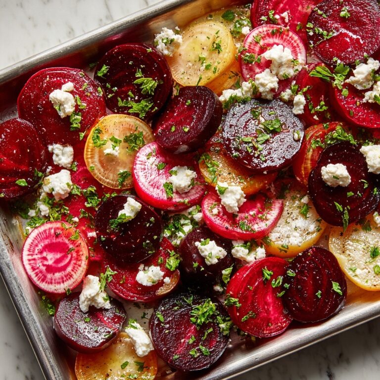 Roasted Beets and Radishes with Goat Cheese Recipe