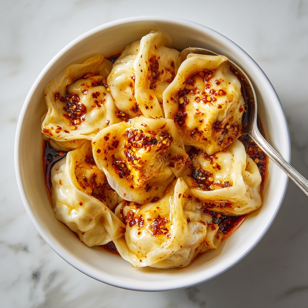 Turkish Dumplings with Garlicky Yogurt and Spiced Oil Recipe - Recipe Image