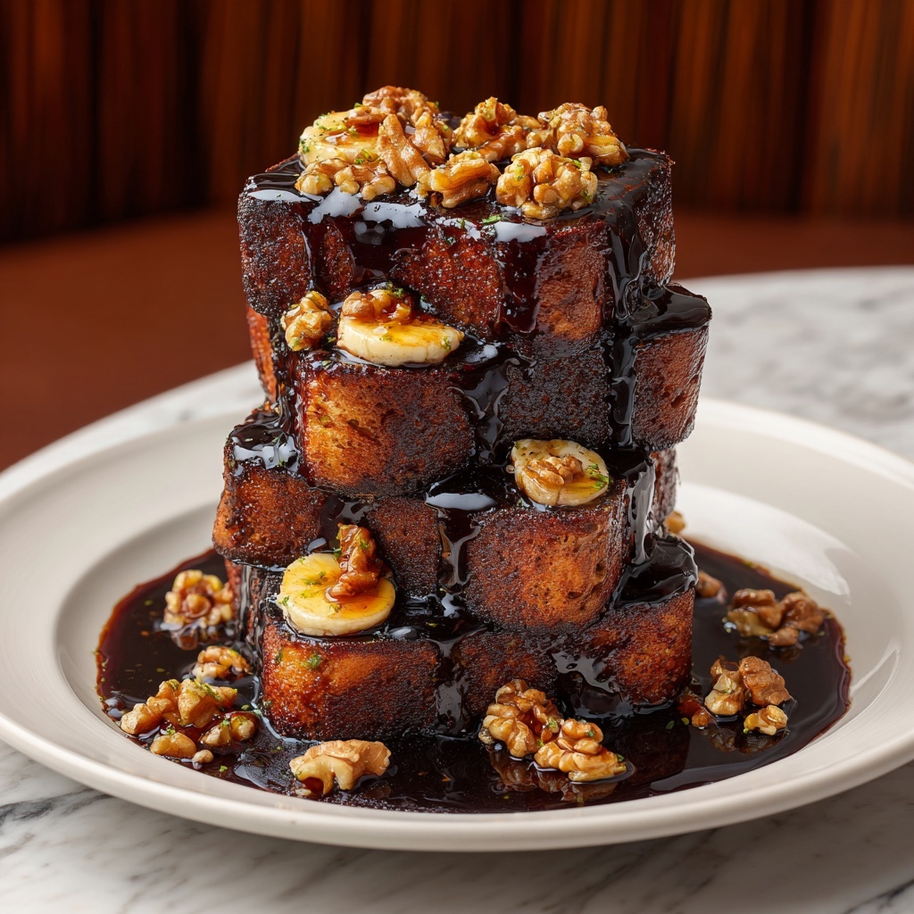 Bananas Foster French Toast with Banana Bread Recipe - Recipe Image