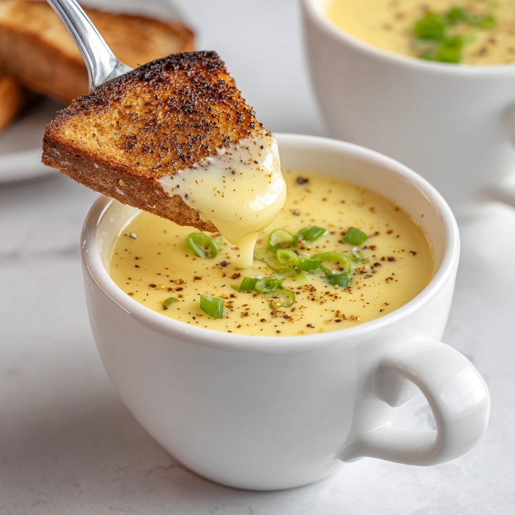 Roasted Garlic Cheddar Cauliflower Soup Recipe - Recipe Image