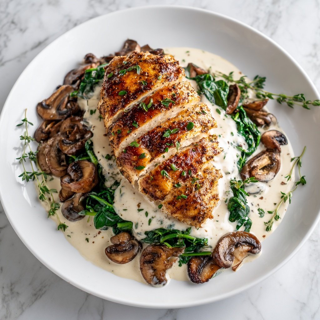 Healthy Mushroom-Stuffed Chicken Breast Recipe - Recipe Image