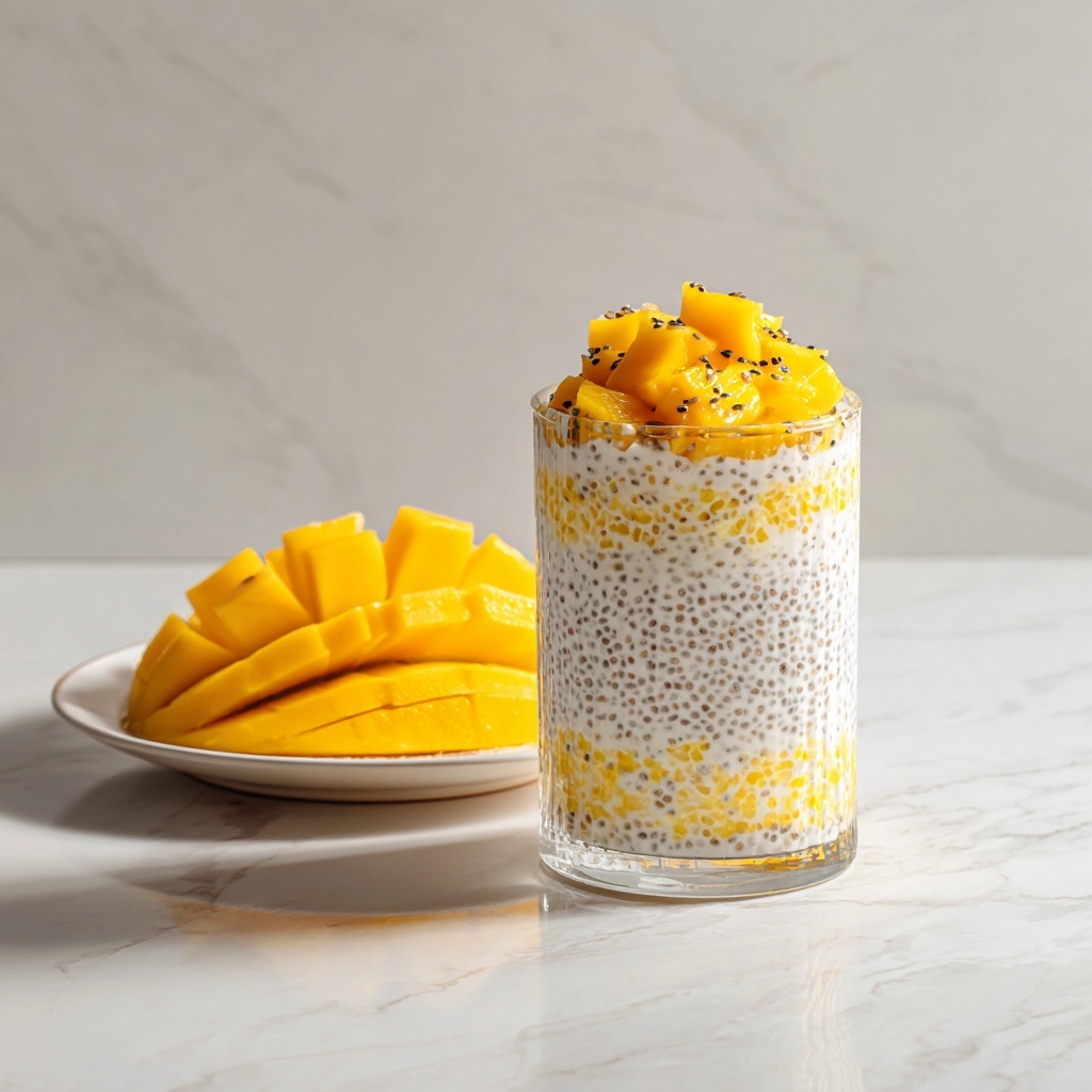 Mango Coconut Overnight Oats Recipe - Recipe Image