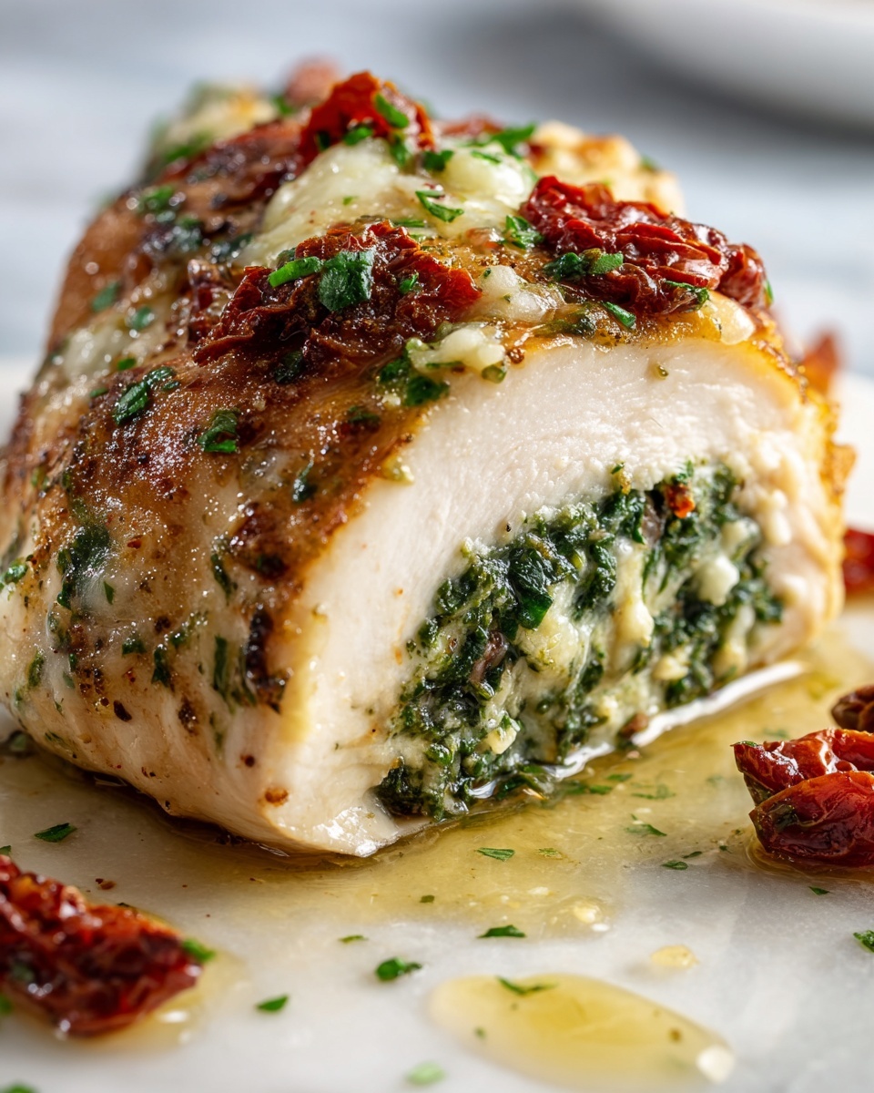 Spinach and Cheese Stuffed Chicken Breast Recipe - Recipe Image