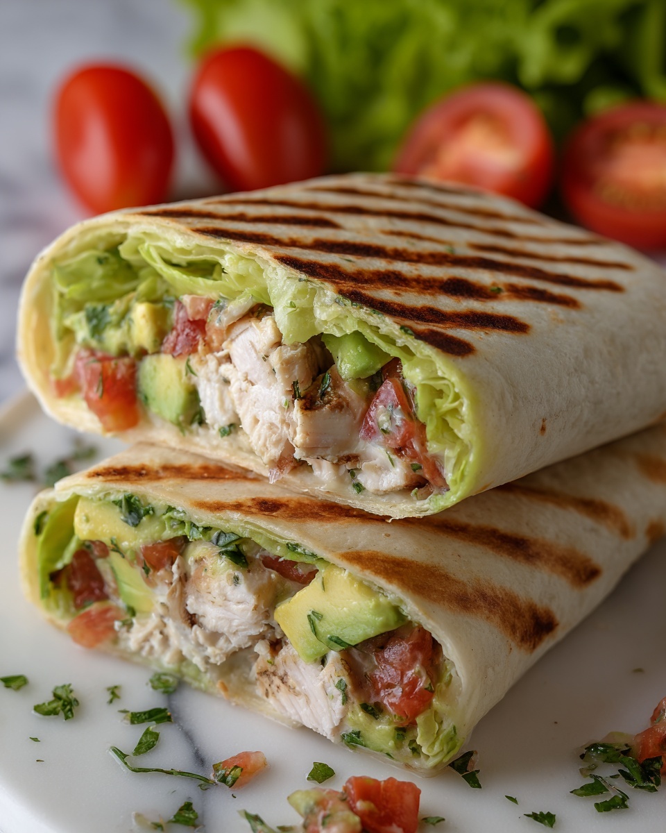 Chicken Avocado Wrap Recipe - Recipe Image