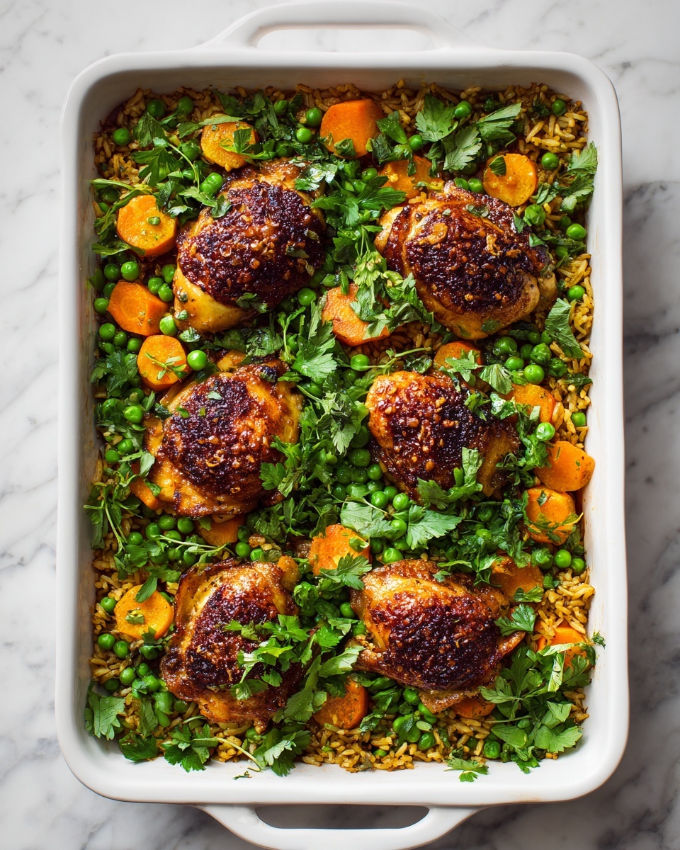 No-Peek Chicken Casserole with Creamy Rice and Vegetables Recipe - Recipe Image