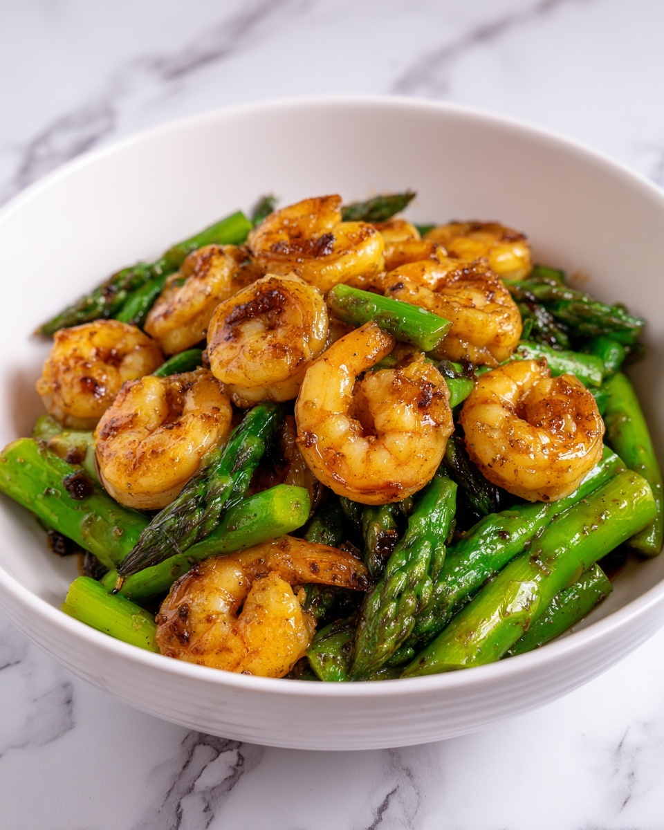 Shrimp and Asparagus Stir Fry Recipe - Recipe Image