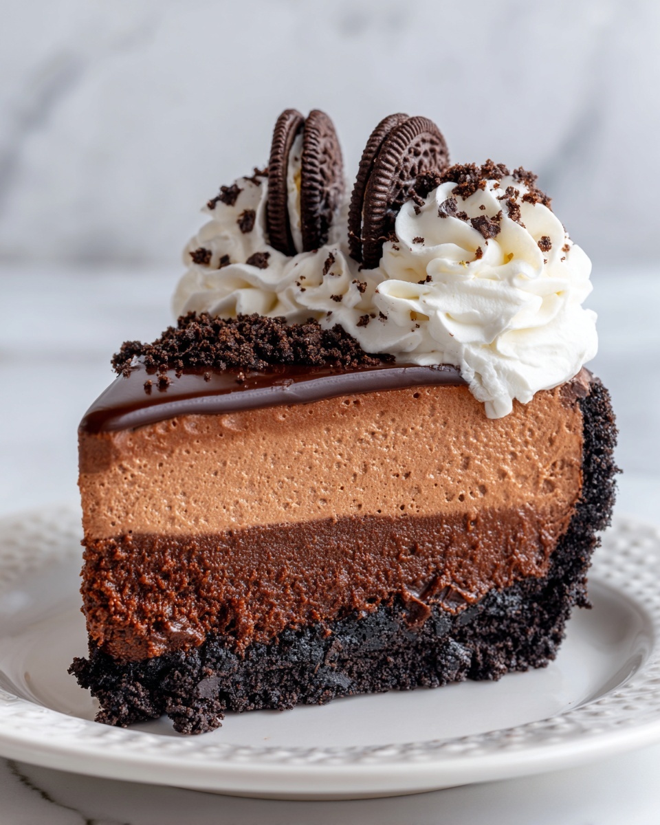 No Bake Chocolate Cheesecake Recipe - Recipe Image