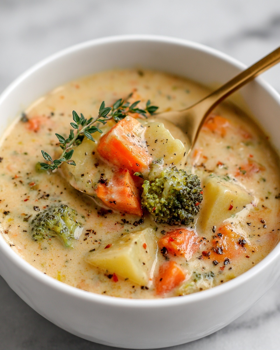 Broccoli Potato Cheese Soup Recipe - Recipe Image