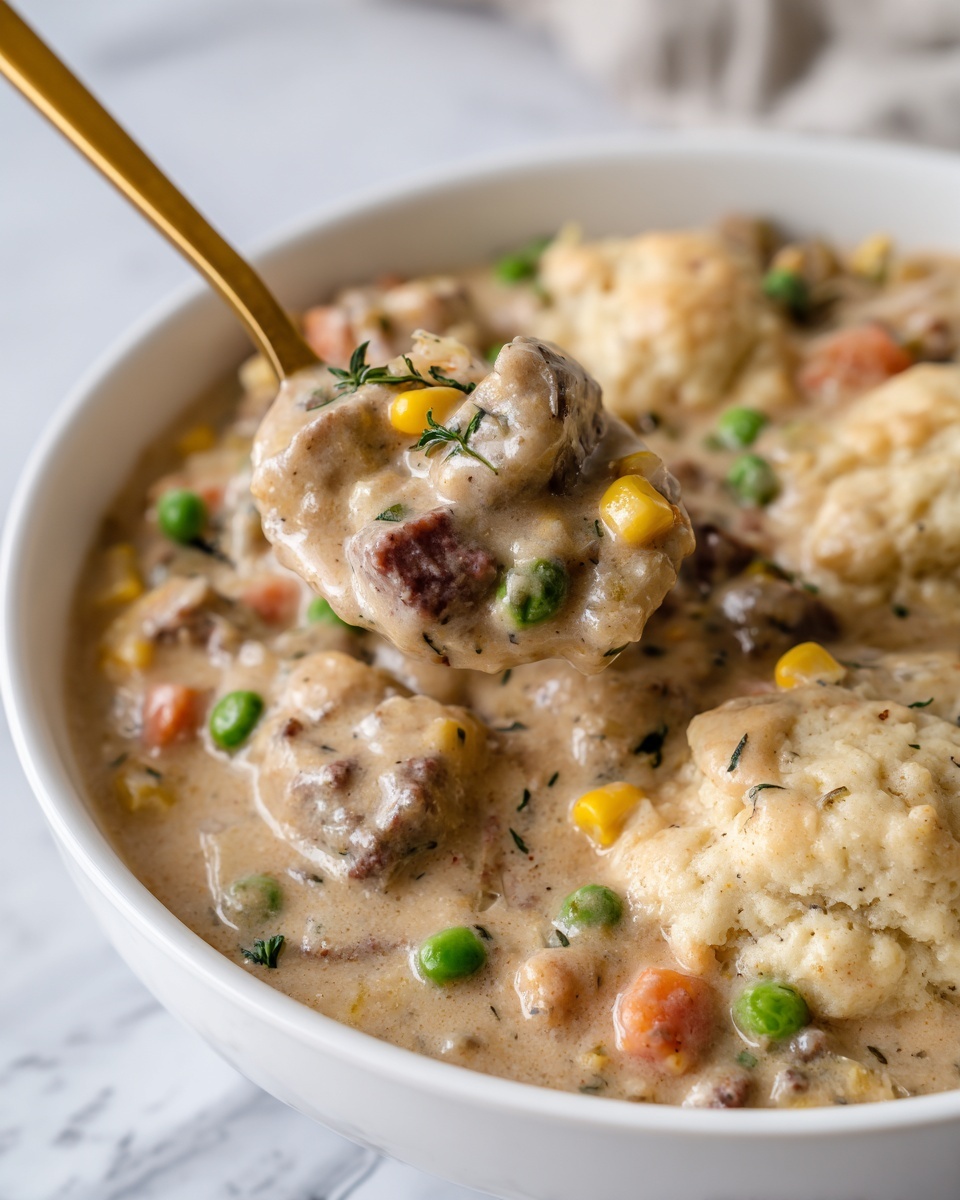 Ground Beef and Dumplings Stew Recipe - Recipe Image
