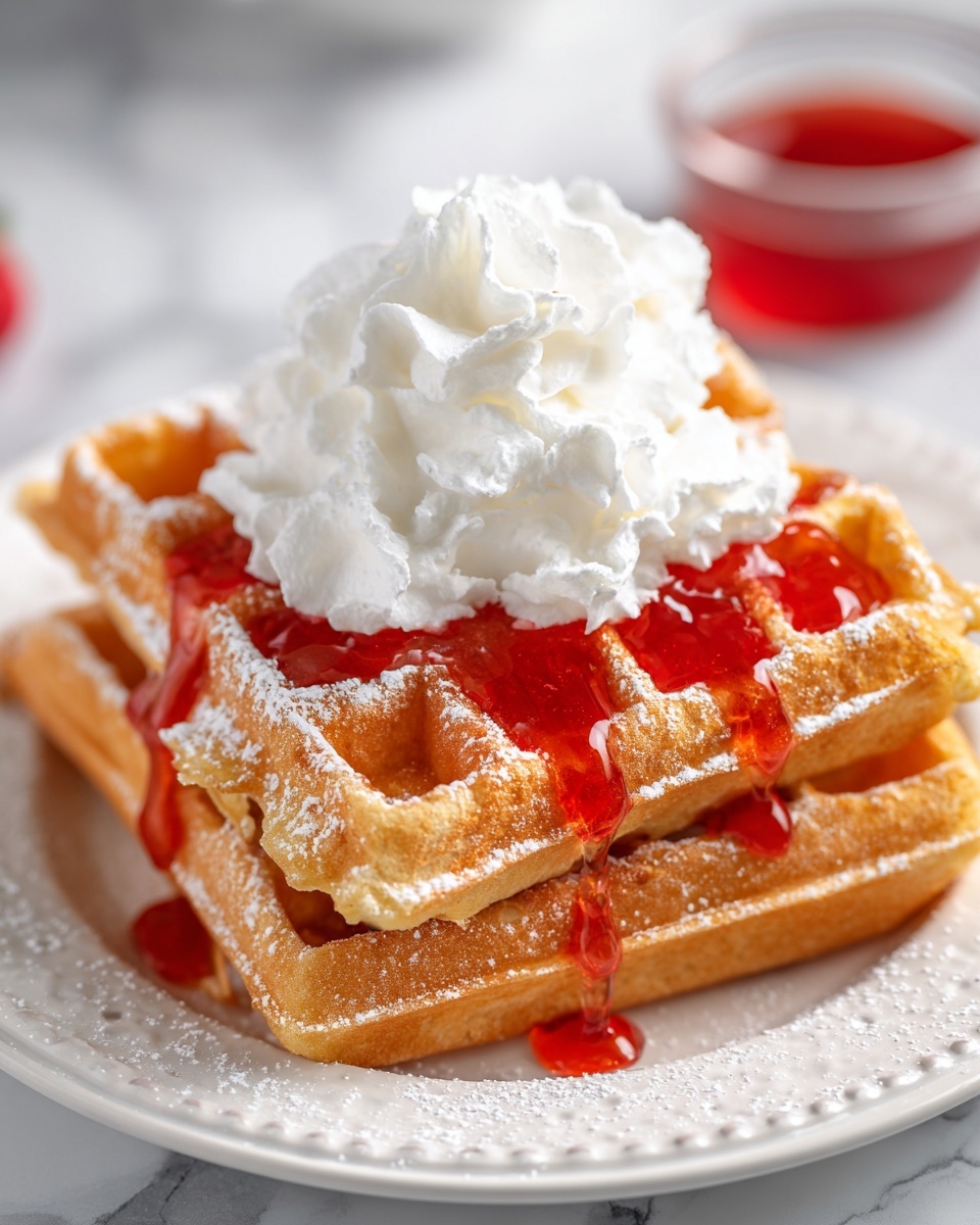 Red Velvet Waffles Recipe - Recipe Image