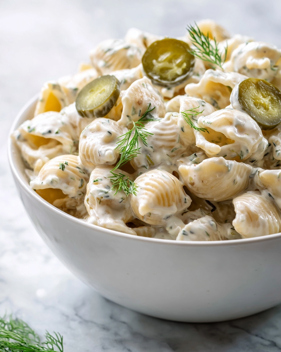 Dill Pickle Pasta Salad Recipe - Recipe Image