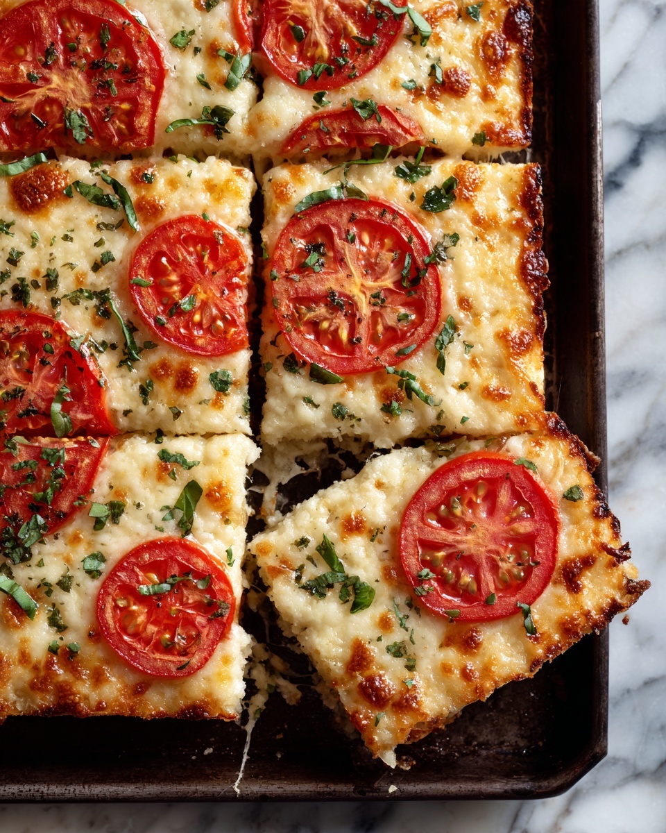 Crescent Roll Tomato-Basil Squares Recipe - Recipe Image