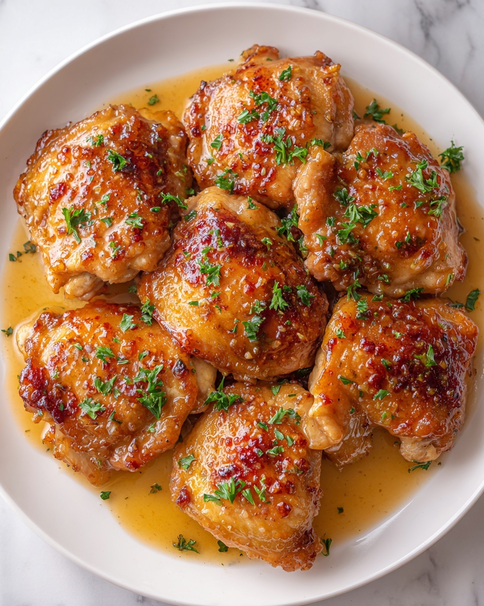Honey Garlic Chicken Thighs Recipe - Recipe Image