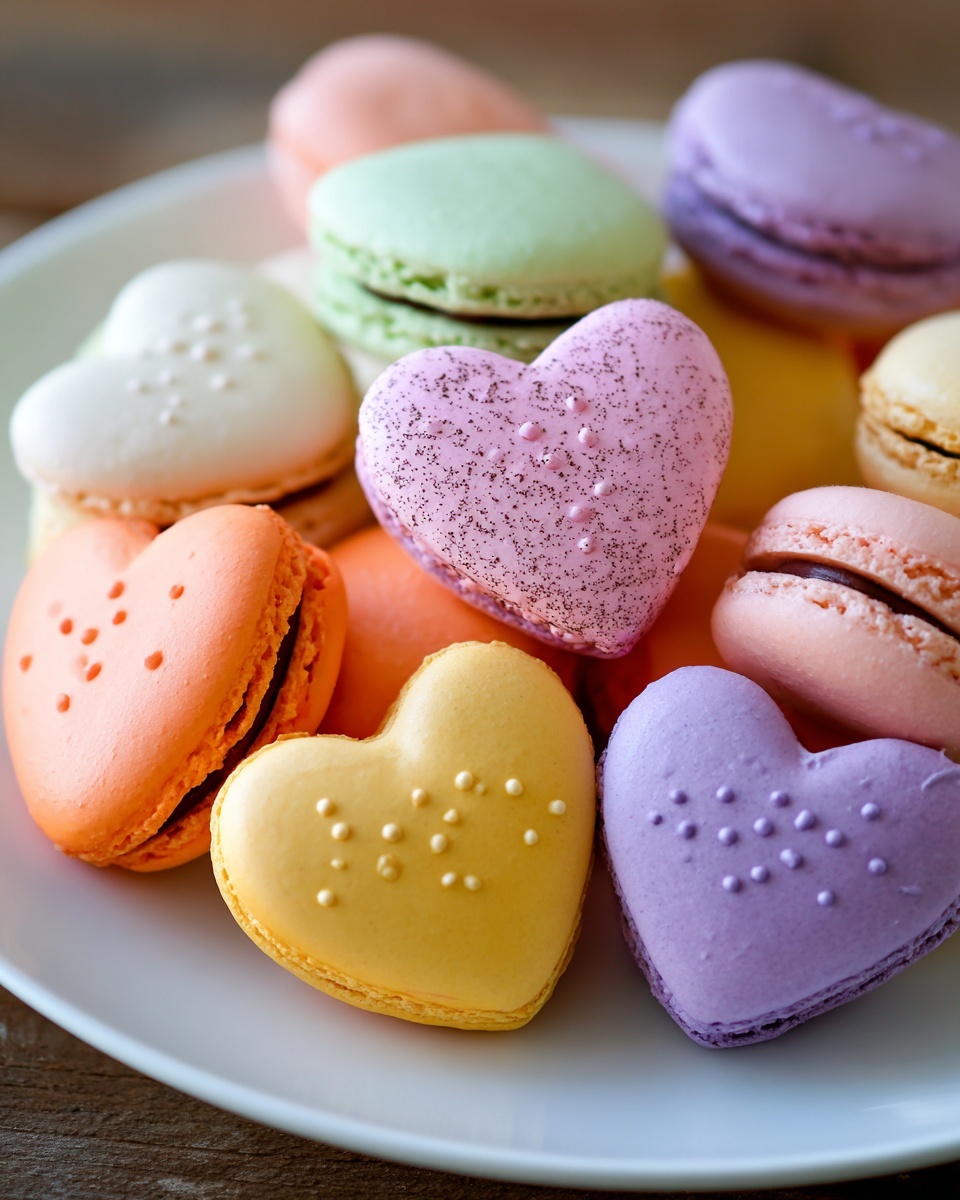 Heart-Shaped Macarons Recipe - Recipe Image