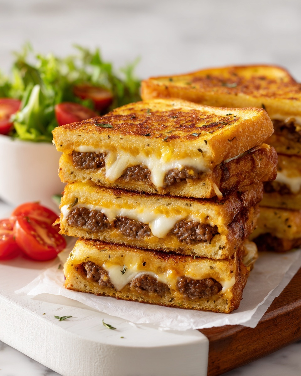 Steak Garlic Bread Recipe - Recipe Image