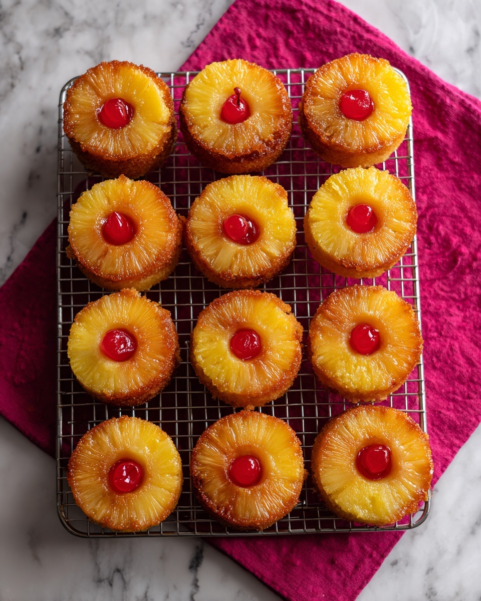 Pineapple Upside-Down Cupcakes Recipe - Recipe Image