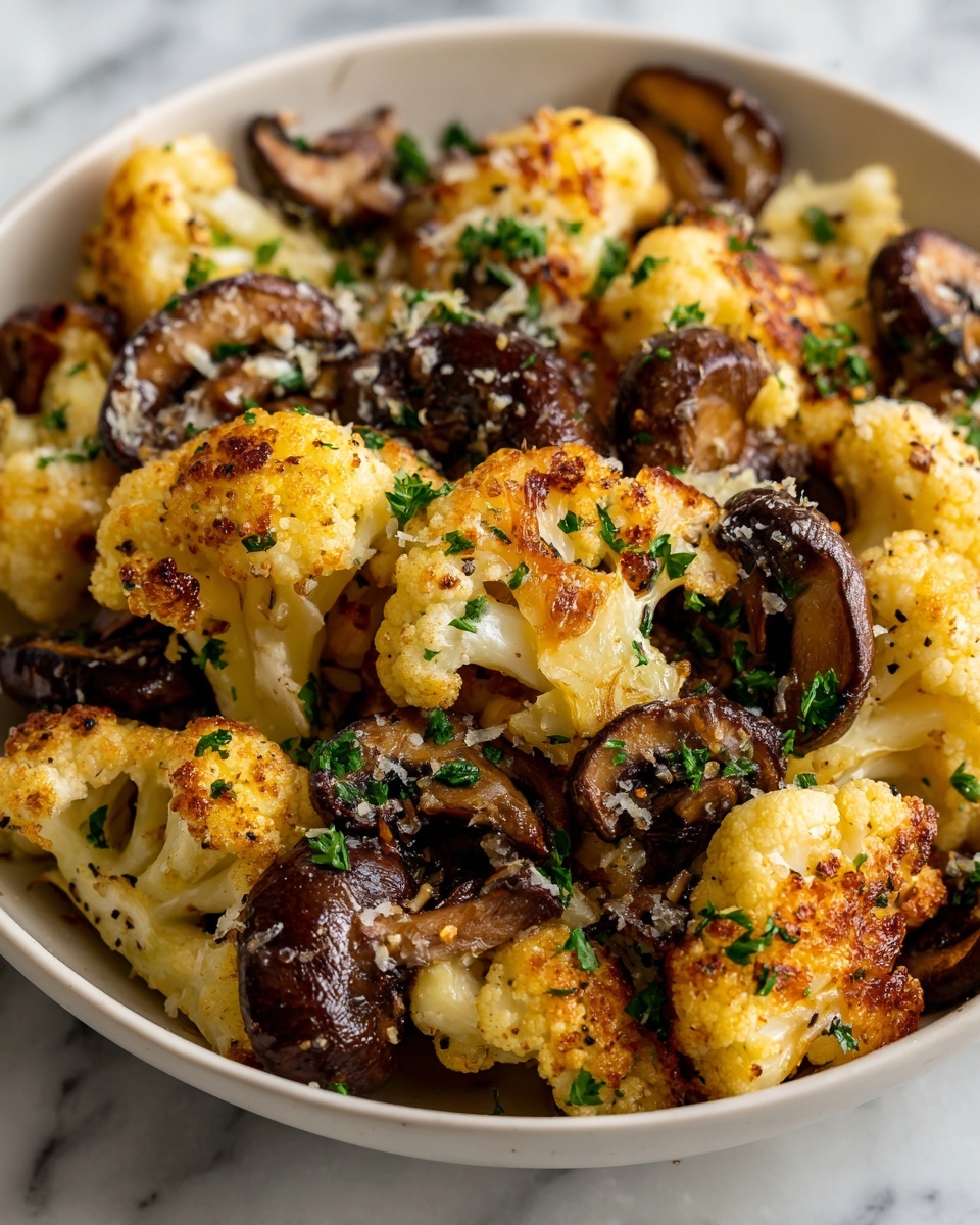 Garlic Cauliflower Mushroom Skillet: Easy One-Pan Recipe - Recipe Image