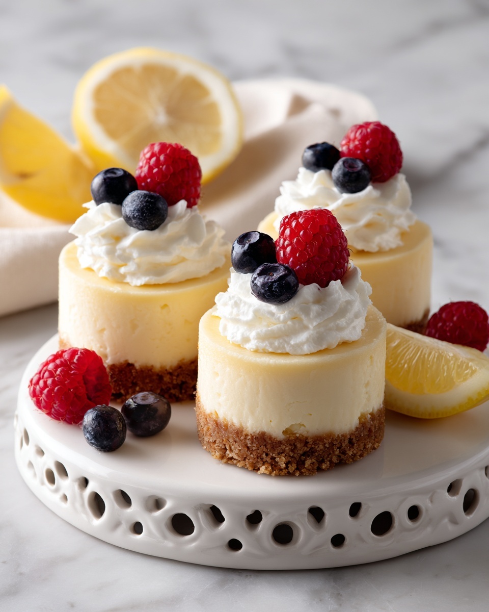Mini Lemon Cheesecakes Recipe - Recipe Image