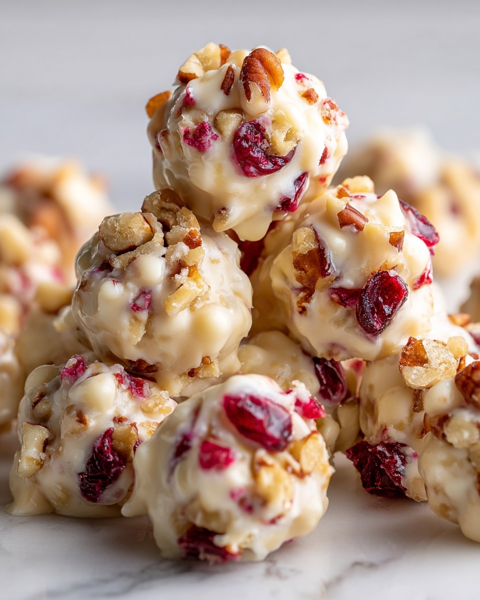 White Chocolate Cranberry Pecan Clusters Recipe - Recipe Image