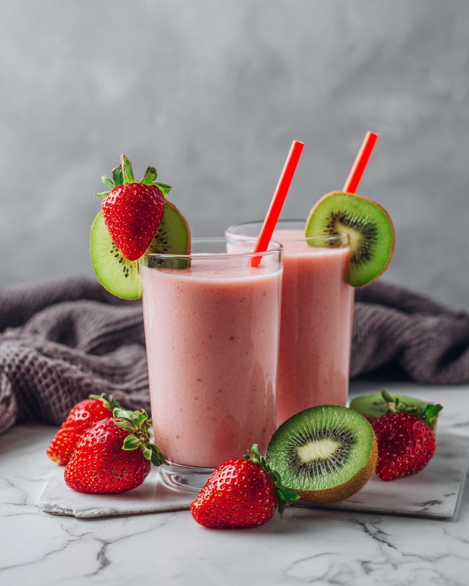 Kiwi Strawberry Smoothie Recipe - Recipe Image