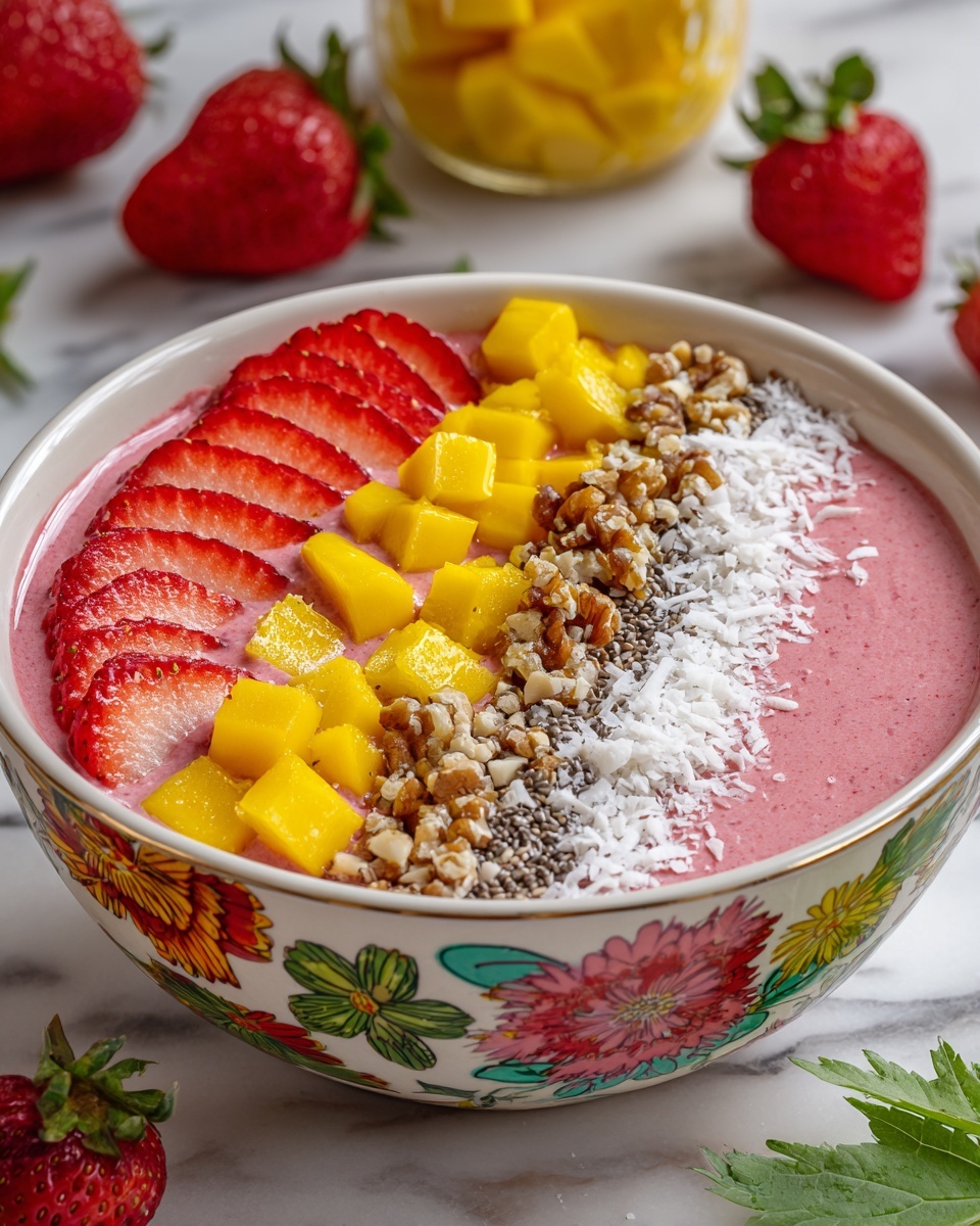Strawberry Smoothie Bowl Recipe - Recipe Image