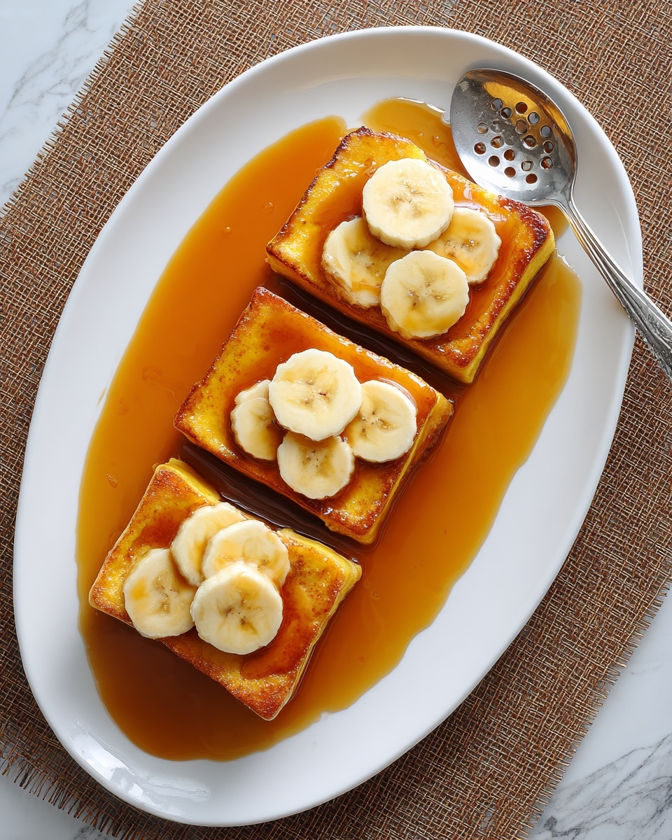 Bananas Foster French Toast with Homemade Banana Bread Recipe - Recipe Image
