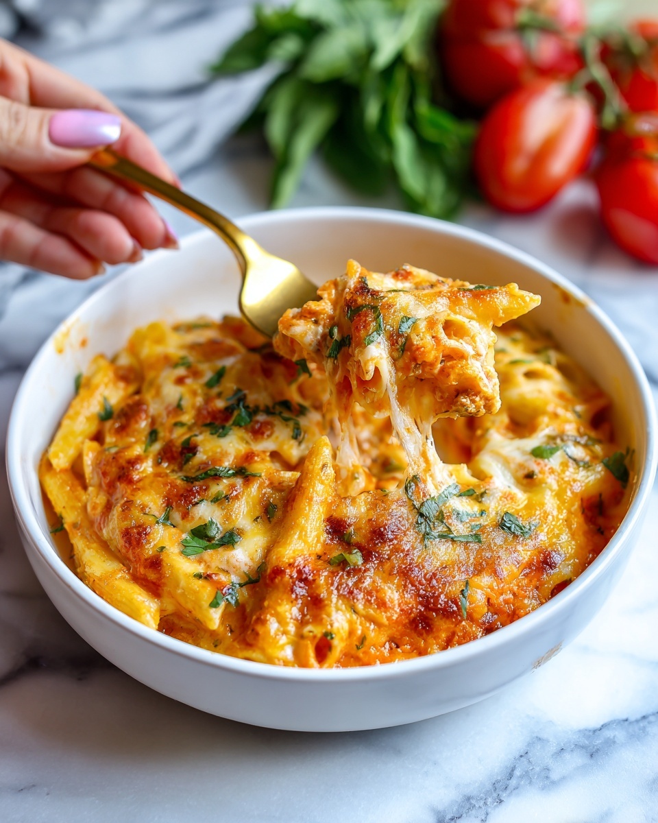 Instant Pot Chicken Parmesan Pasta Recipe - Recipe Image