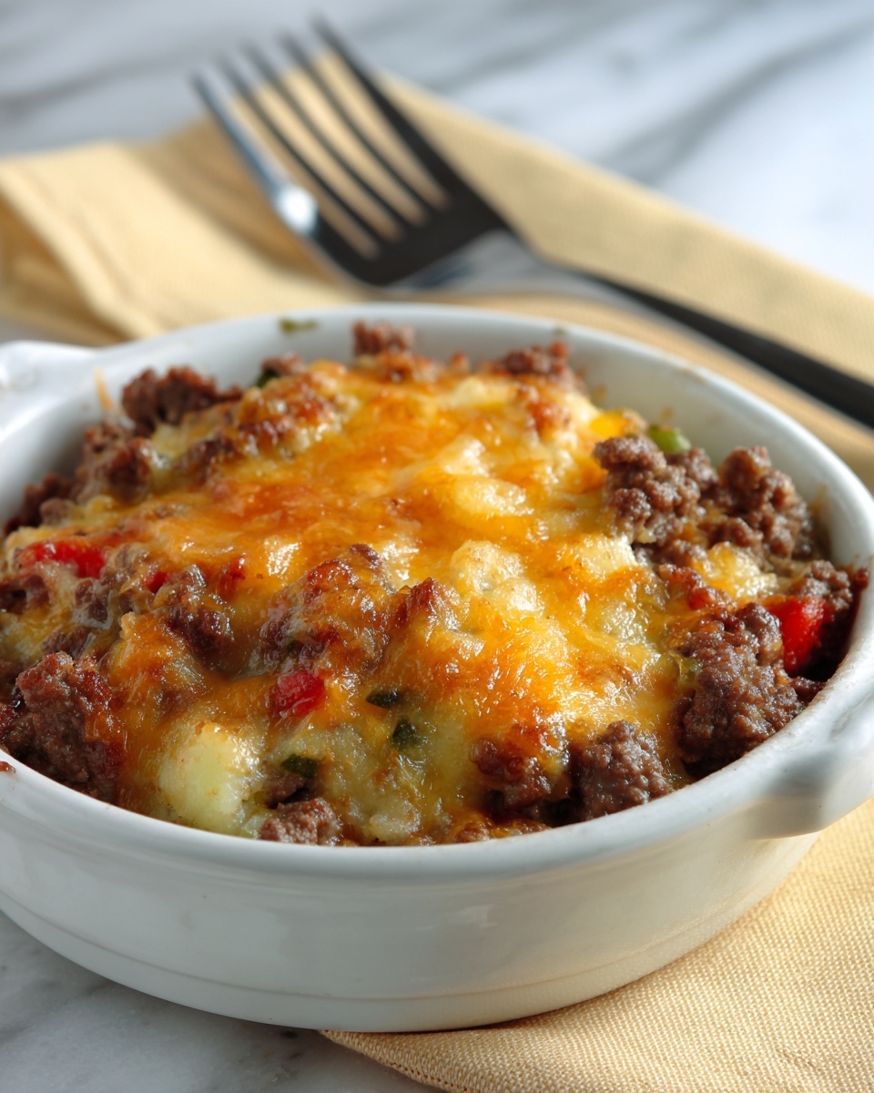 Cheesy Low-Carb Taco Casserole Recipe - Recipe Image