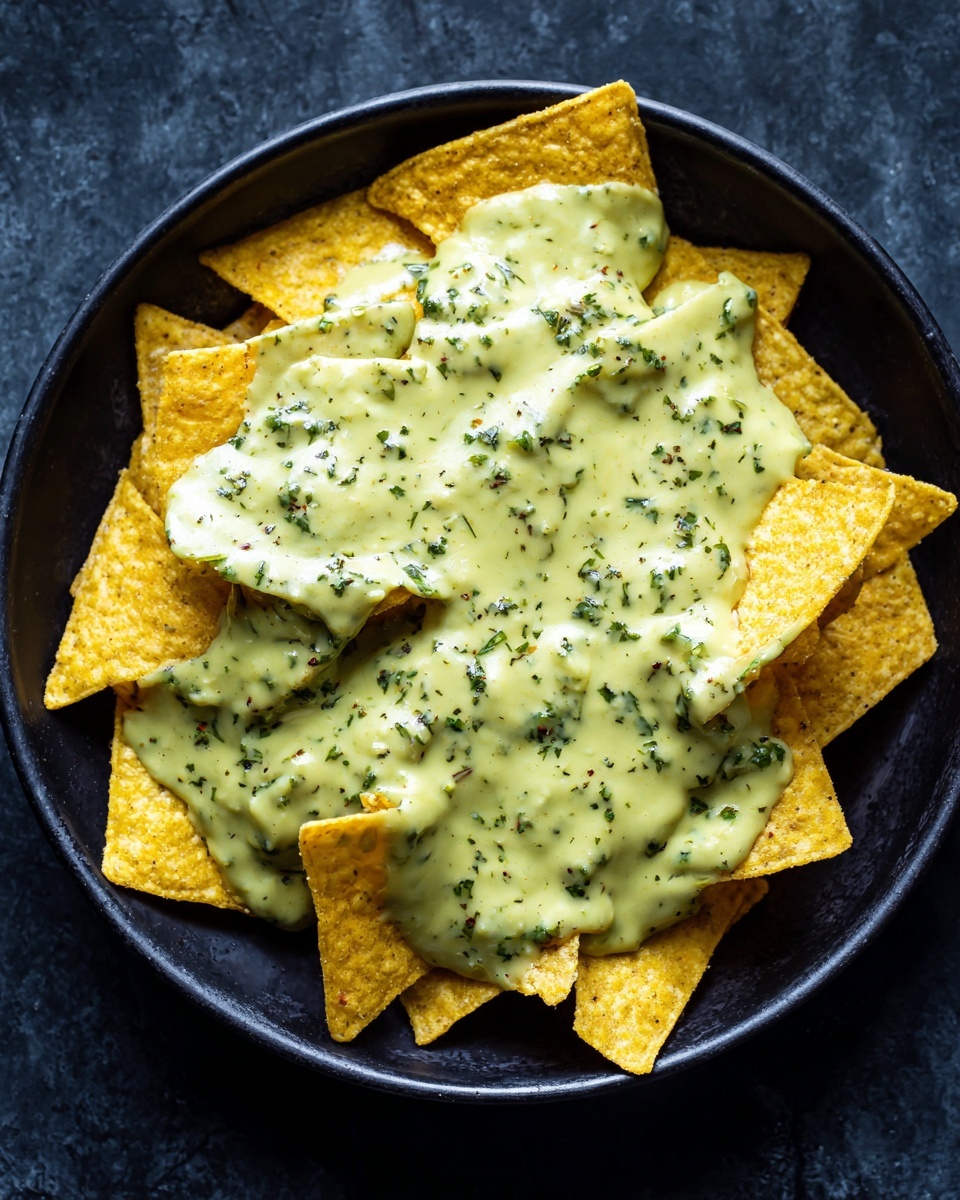 Green Chile and Extra Cheese Chilaquiles Recipe - Recipe Image