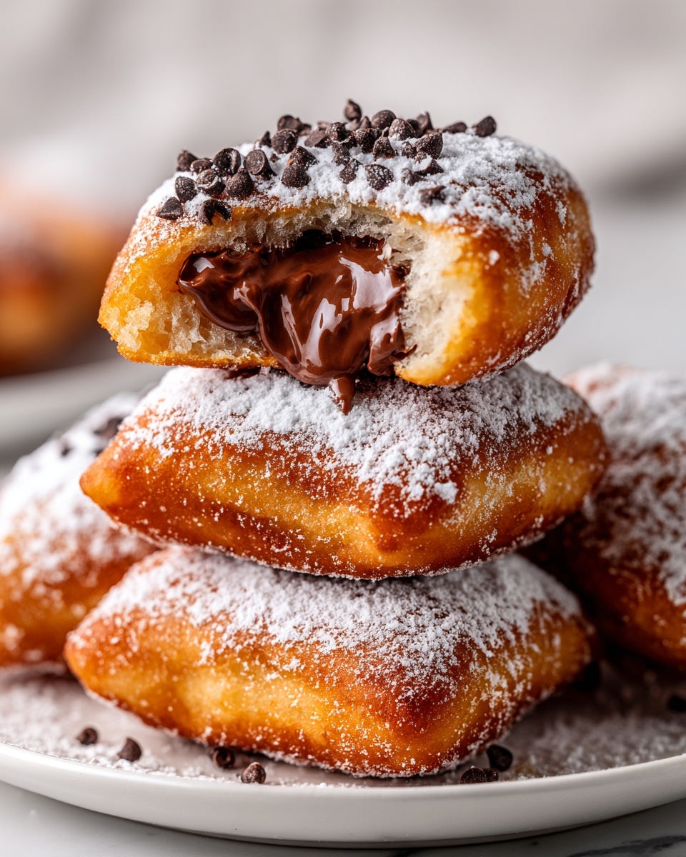 Air Fryer Nutella Stuffed Beignets Recipe - Recipe Image