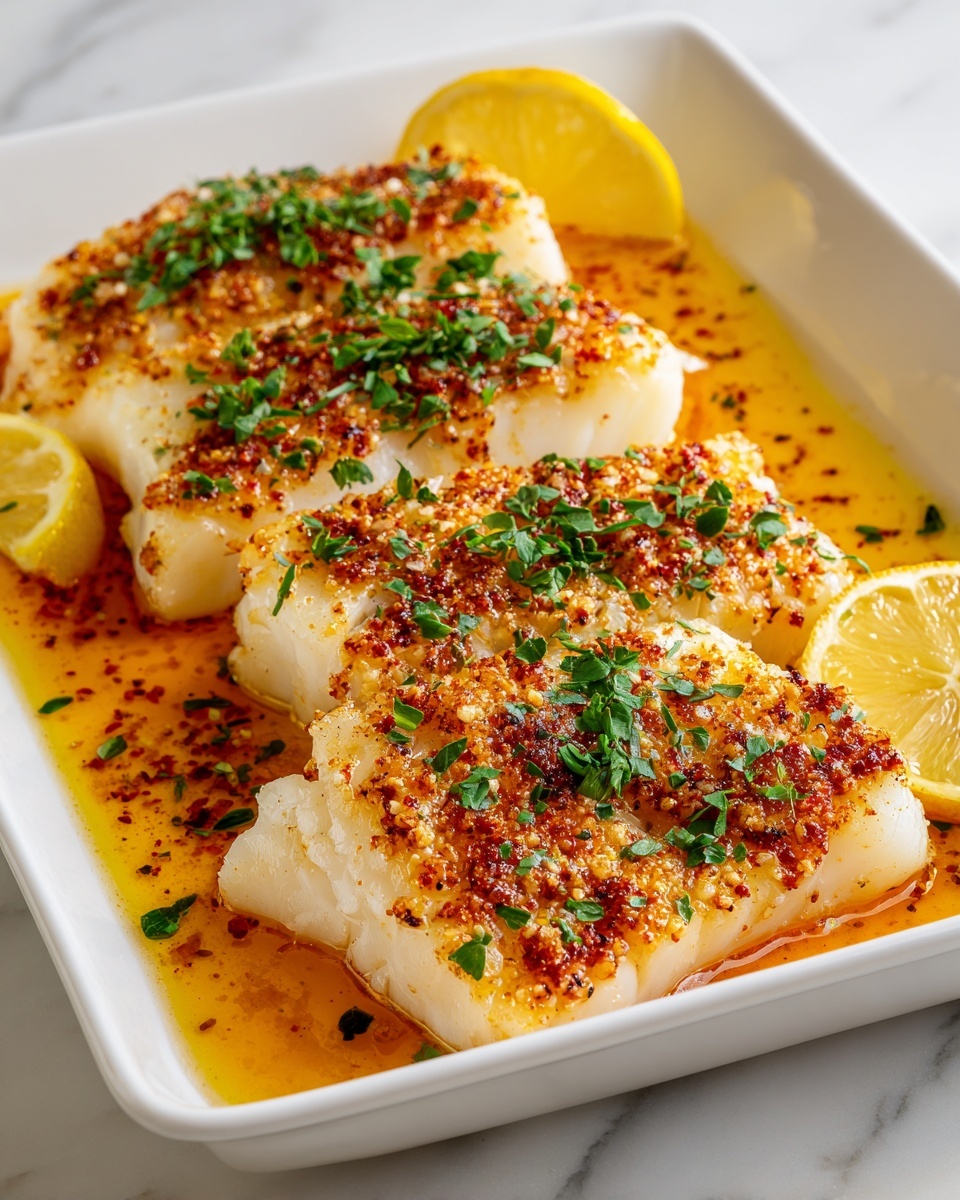 Baked Garlic Butter Cajun Cod Recipe - Recipe Image
