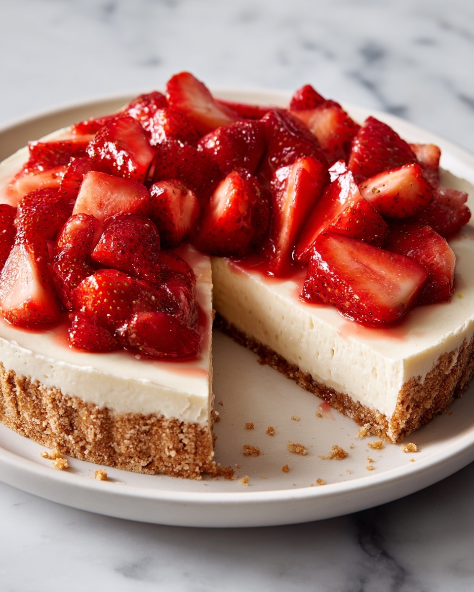 Fresh Strawberry Pie with Pretzel Pecan Crust Recipe - Recipe Image