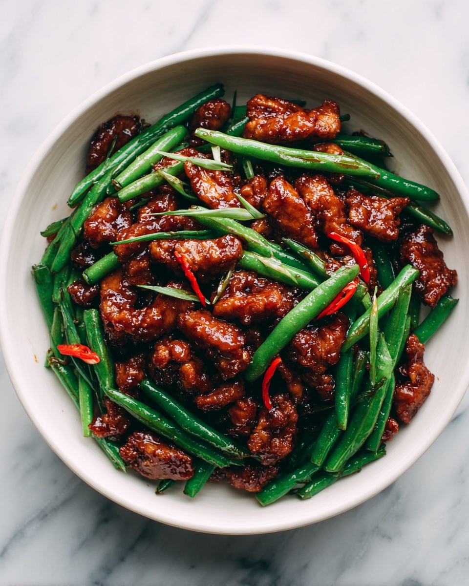 Chicken Green Bean Stir Fry with Sweet Chili Sauce Recipe - Recipe Image