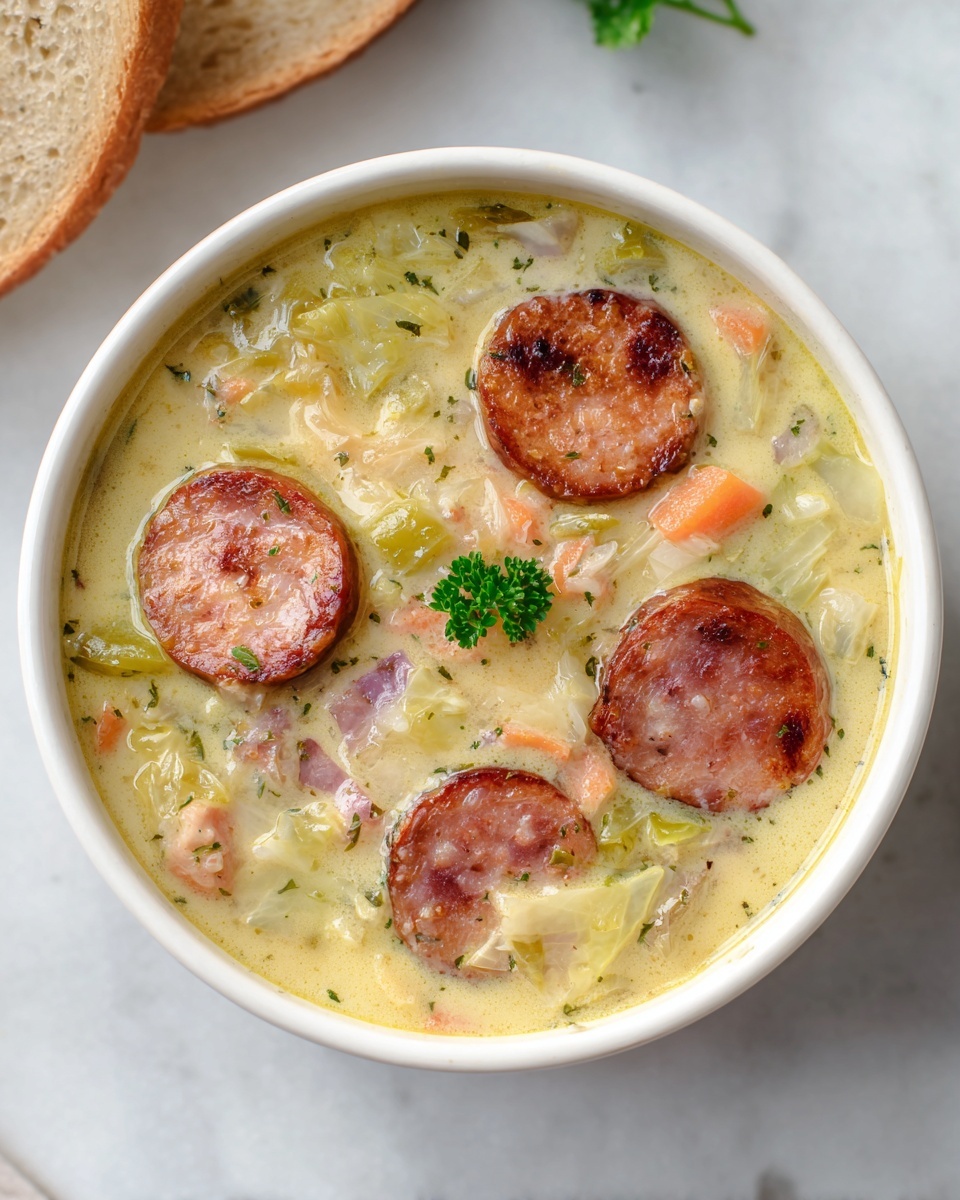 Cheesy Rotel Soup with Smoked Sausage Recipe - Recipe Image