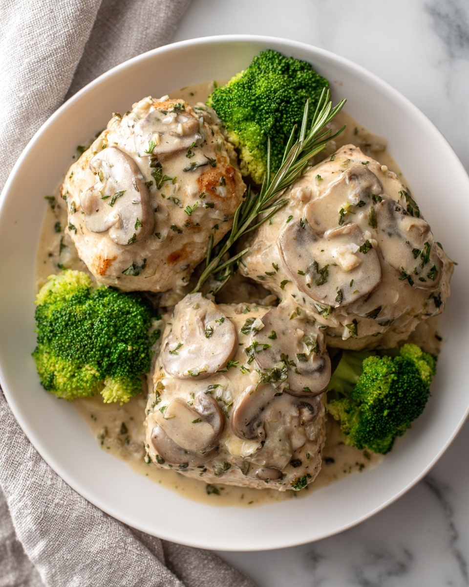 Creamy Broccoli and Mushroom Chicken Recipe - Recipe Image