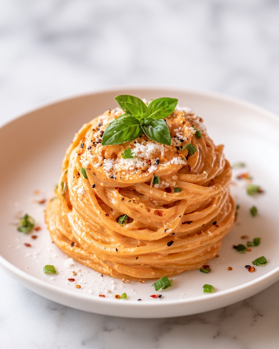 Creamy Tomato Pasta Sauce with Cream Cheese Recipe - Recipe Image