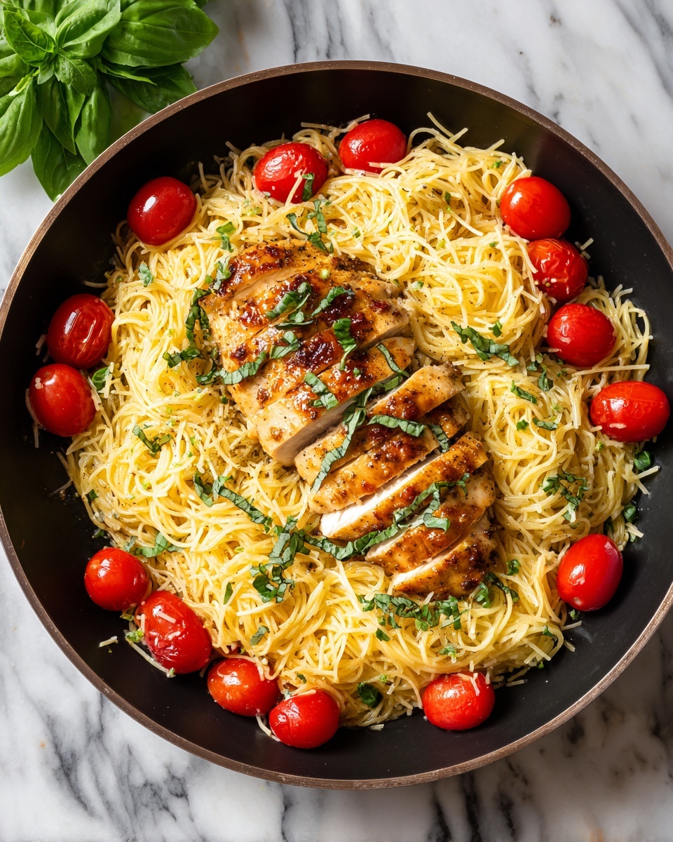 Bruschetta Chicken Pasta Recipe - Recipe Image