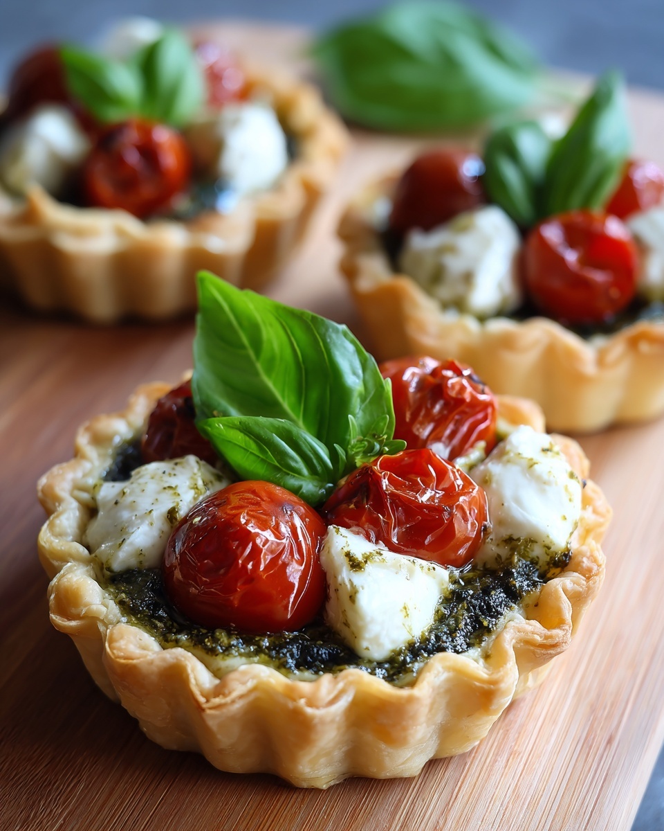 Caprese Pesto Tarts: An Amazing Ultimate Recipe - Recipe Image