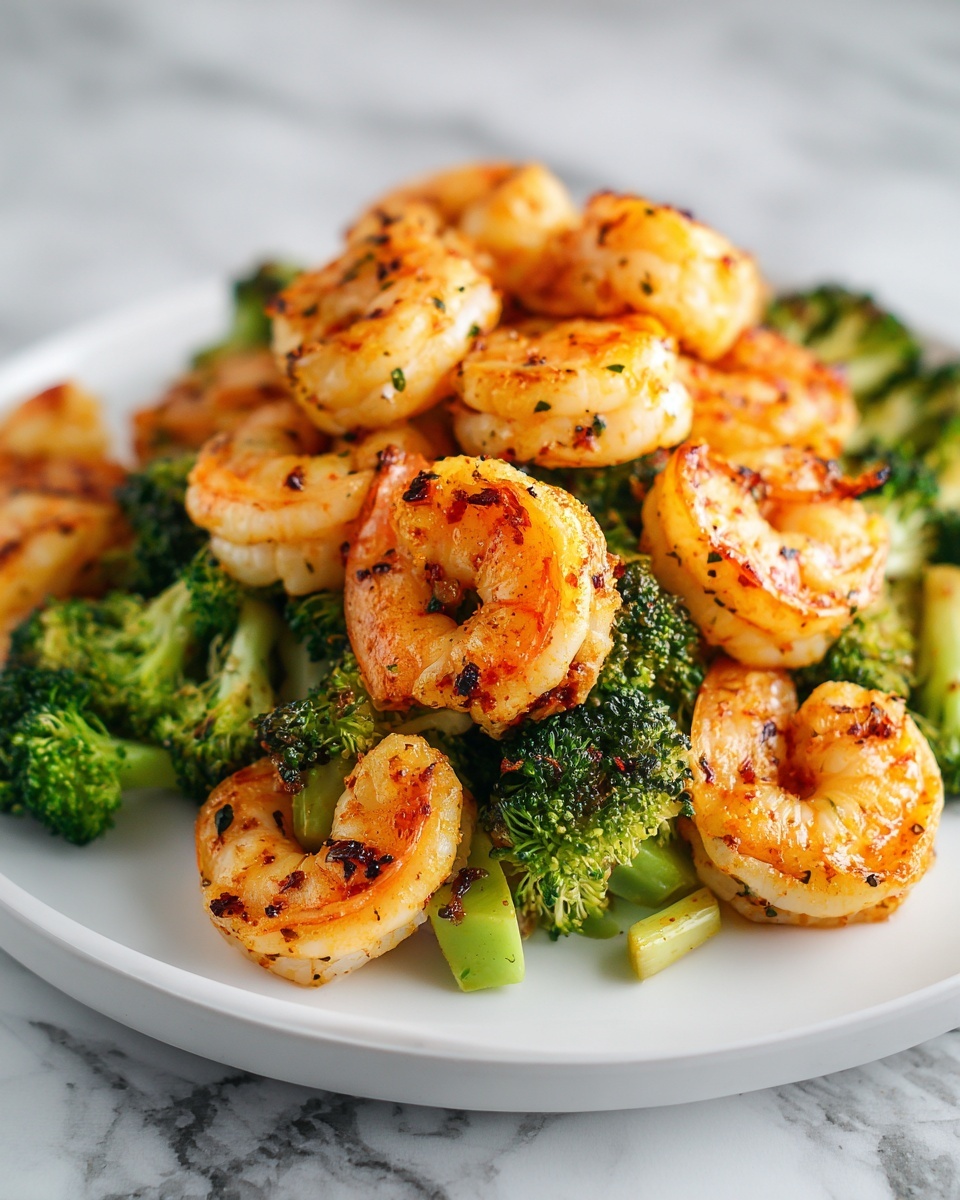 Shrimp and Broccoli Stir-Fry in Garlic Sauce Recipe - Recipe Image