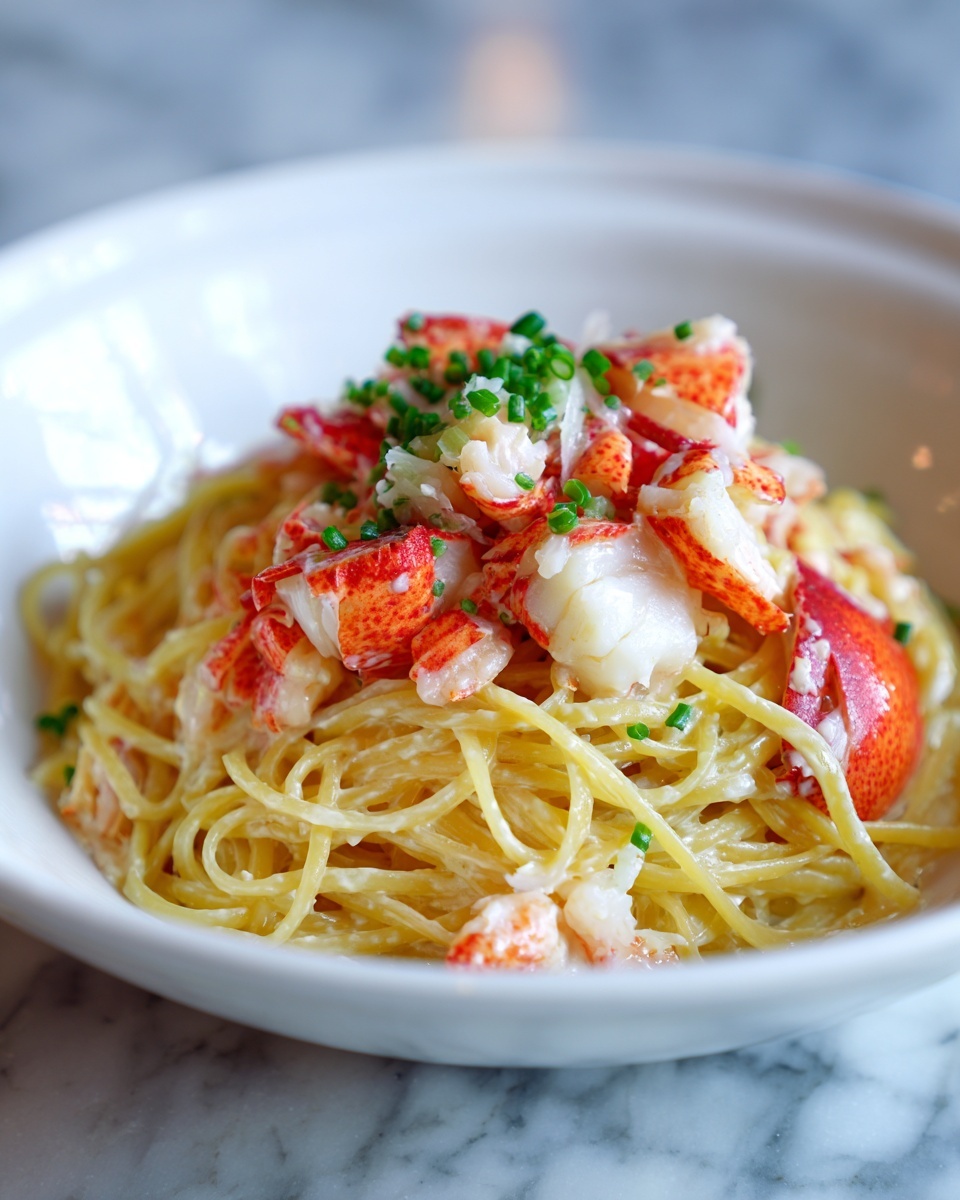 Lobster Pasta with Cream Sauce Recipe - Recipe Image