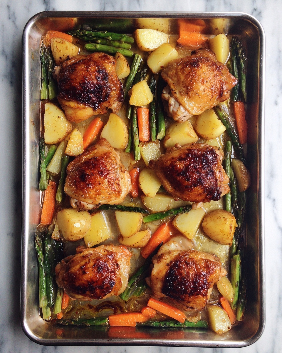 One-Pan Herb Roasted Vegetables & Chicken Recipe - Recipe Image